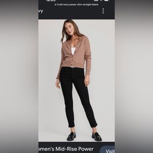 Old navy high rise power slim straight jeans